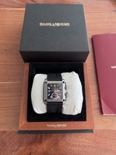 Baume & Mercier Hampton Square Dual Time Stahl Herren 37mm Automatik