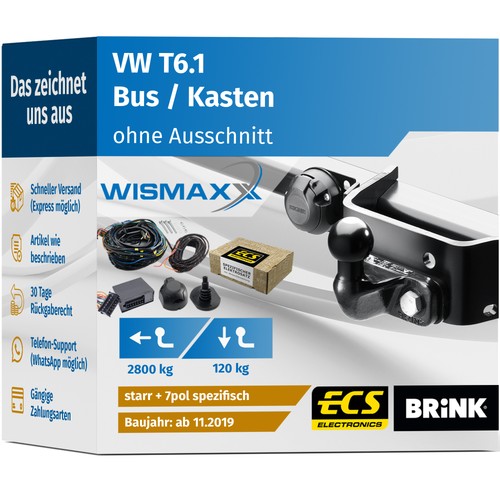 Anhängerkupplung für 1 - für, t6.1