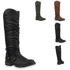 Damen Stiefel Bikerstiefel