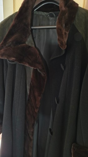 Cashmere edelhaar mantel mit - cashmere/edelhaar,