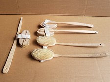 5x Stielbürste Kardätsche Striegel Striegelbürste abnehmbarer Stiel Bundeswehr 1