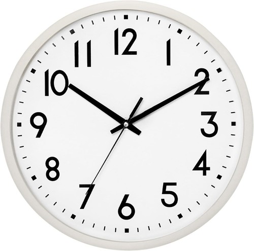 Beiger lautlos wanduhr - beiger,