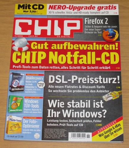 Chip magazin 2006 - chip, cd