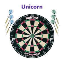 Profi Dartscheibe Sisal Dartboard Bristle Board 6 Steeldart Pfeile Flights Set