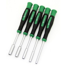 Sechskant Schraubendreher Set 5-tlg 3–5,5mm Feinmechaniker mit Drehkappe