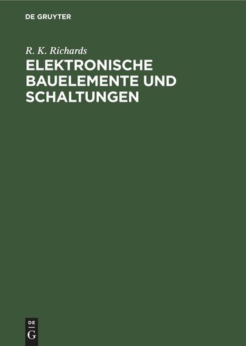 Elektronische bauelemente und - elektronische,