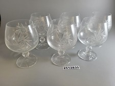 6x Weingläser Pressglas