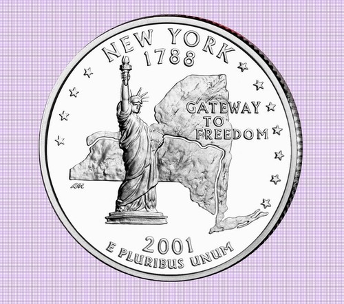 Quarter dollar cent - , new