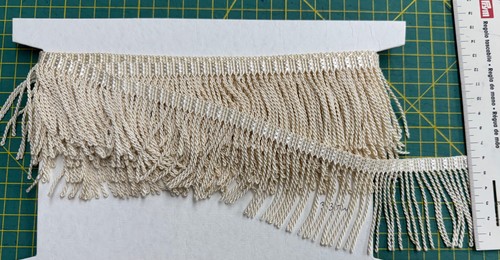 Meter fransenborte creme - 1,30,