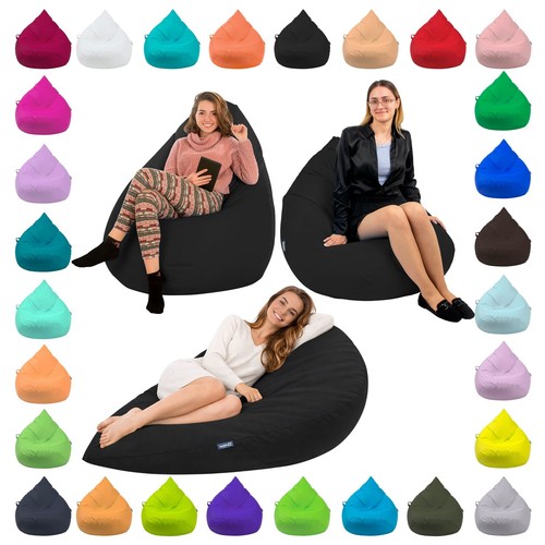 Sitzsack tropfenform schwarz - sitzsack,