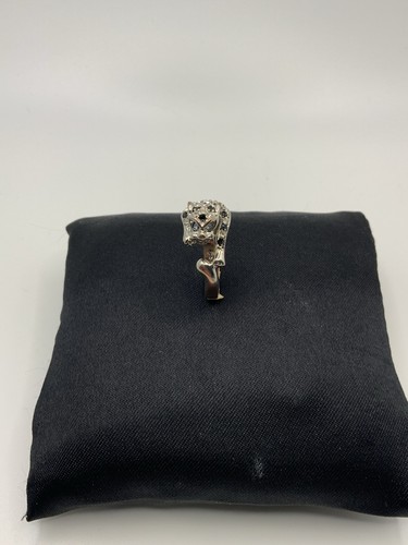 Panther ring silber optik - panther, mit
