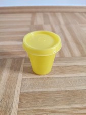 Tupperware Wichtel Nr 101-57 gelb mit Deckel 201 gelb 