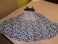 LOFFf Maxi Kleid, 146/152, Blau Silber, Neuwertig, Nie Getragen, Edel, Stretch