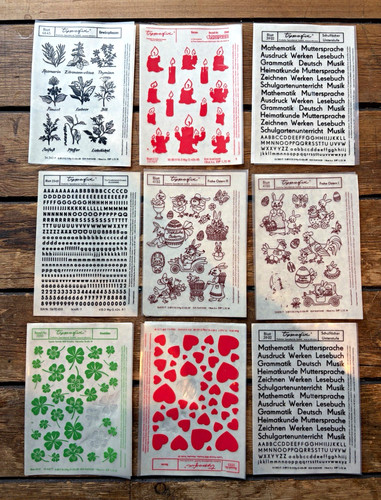 Ddr typofix stickerbogen set - ddr,