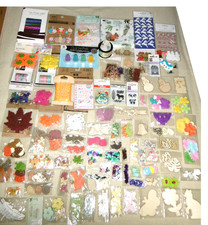 Bastelpaket XXL Konvolut Journaling Scrapbooking Stempel Sticker Washi Klammern