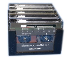 5x Grundig Steno-Cassetten 30  Kassetten #19