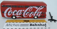 Coca Cola Doppeldecker DE Büssing Bus Berlin BVG Nahverkehr Omnibus H0 1:87 å