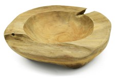 Teakholzschale Teakholz Schale Obstschale Holz Schale Massiv Ø19cm 1. Wahl