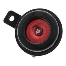 Premium Motorrad Hupe schwarz-rot 12 Volt 65 mm Metall 105db