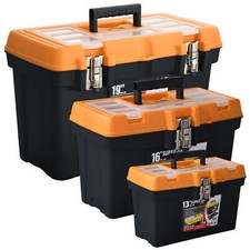 Werkzeugbox Pro mit Metallverschluss Werkzeugkasten Gr. S M L Werkzeugkiste Leer