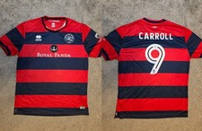 QPR Queens Park Rangers Herren XL 2017 - 2018 Auswärts Fußball Trikot #9 Carroll
