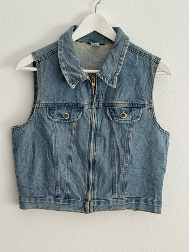 Vintage jeansweste damen m - vintage,