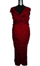 Couture Kleid bordeaux lang