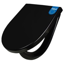 Premium WC-Sitz schwarz mit