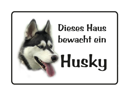 Schild hier bewacht ein - 1, x
