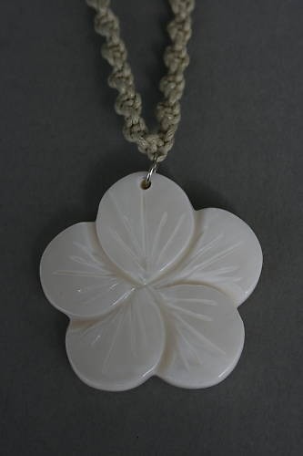 Muschel anhänger blume - muschel,