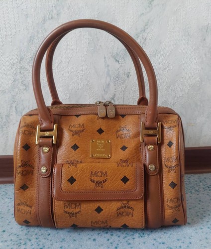 Original mcm boston cognac - original,