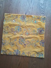 kissenbezug   ca 42x41  farbe gelb reissverschluss