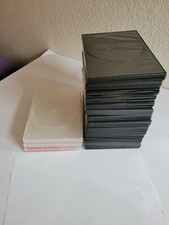 10 DVD Hüllen für 1 / 2 / 4 Stück CD / DVD / BLU-RAY-DISC zur Aufbewahrung s/w