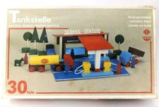 Vero Holz Bausatz Minol Tankstelle  RARITÄT  DDR Spielzeug
