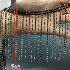 Netz Perlen Strass Kette