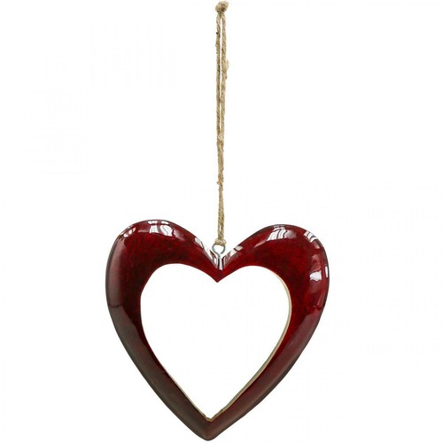 Dekoherz holz rot 15cm - rot,