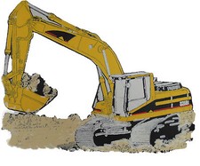 KIDS-T-Shirt o.Sweat-Shirt mit "Bagger" ; erhältlich in 5 Farben