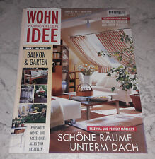 Wohnidee 4/2000 Dachräume Möbel Accessoires Einrichtung Ostern Buffet Deko-Ideen