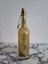 Led Flasche Deko Glas Weihnachten Gold Lichter
