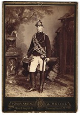 Fotografie G. Heitel, Wien, Hauptstr. 70, junger österreichischer Feuerwehrmann 