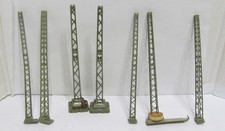 Märklin H0 Oberleitung, 7x 7021 Turmmast für M-Gleis,  XU9787X Lesen / Bastler