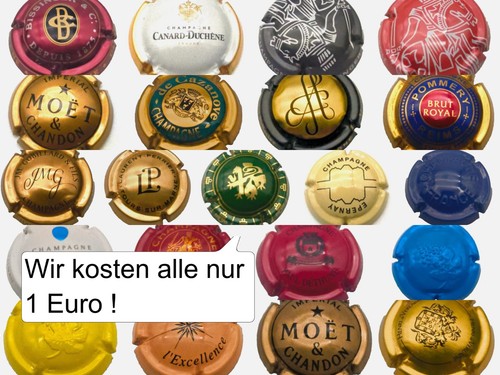 Champagner deckel kapsel - champagner,