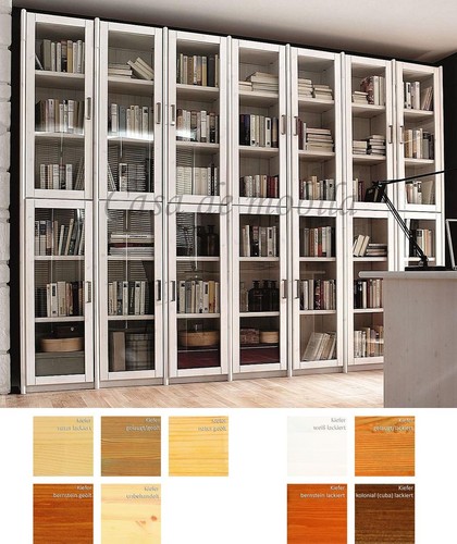 Massivholz büroregal kiefer - büroregal,