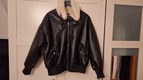 Lederjacke mit teddyfell - lederjacke,