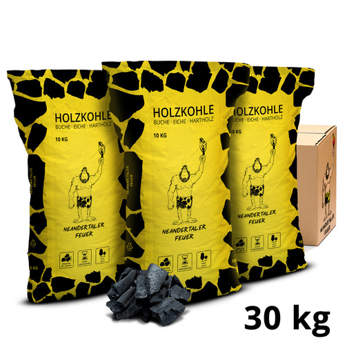 Grillkohle buche 30kg - grillkohle,
