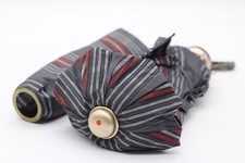 Knirps Regenschirm Taschenschirm gestreift Vintage alt mit Etui