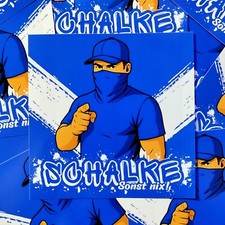 100x Schalke Aufkleber/