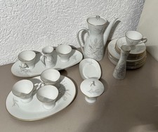 25-tlg. Rosenthal Form 2000 Goldrand Raymond Loewy Kaffeeservice Service Striche