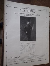 LENTHERIC Parfum LA FERIA mit M. Jules MOY + Parfum GIRAUD ILLUSTRATION 1903