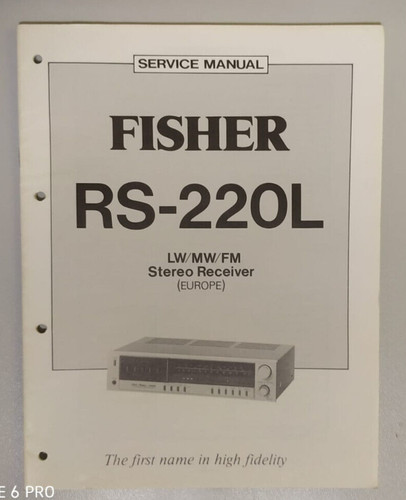 Fisher service manual - fisher,